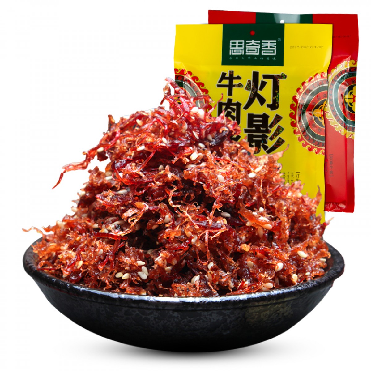 思奇香 灯影牛肉丝300g袋装五香味麻辣味四川名小吃麻辣牛肉